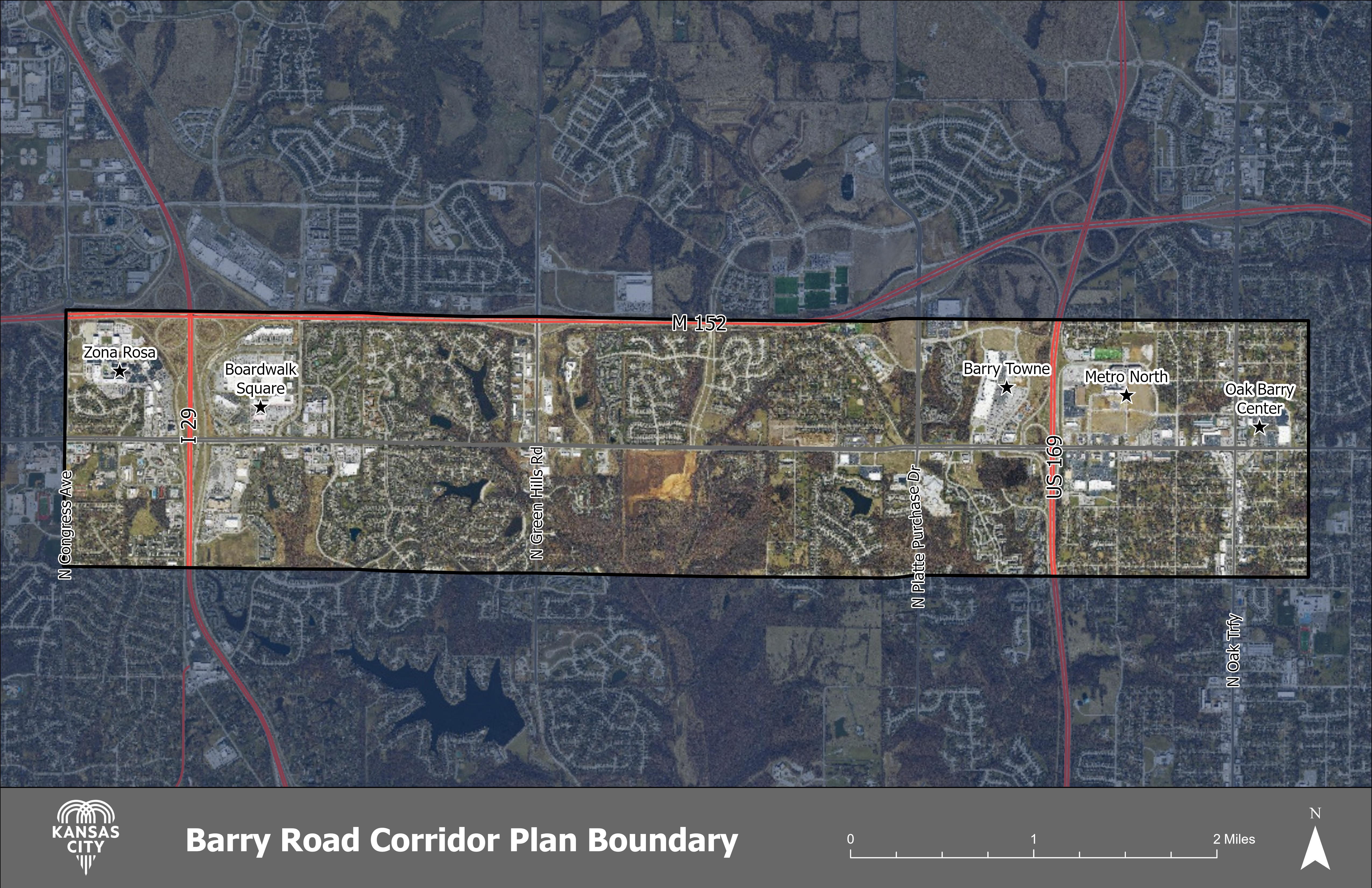 Image of Barry Rd Corridor Plan Study Area