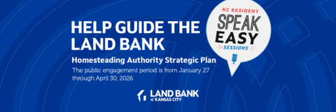 Land Bank Speak Easy Banner inviting participation