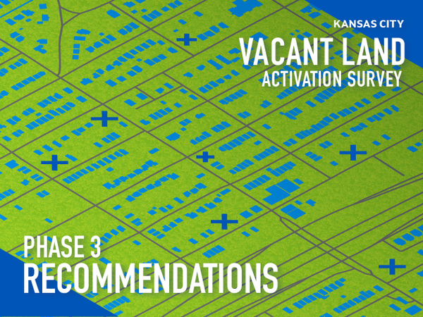 A green map on a blue background showing several city blocks.