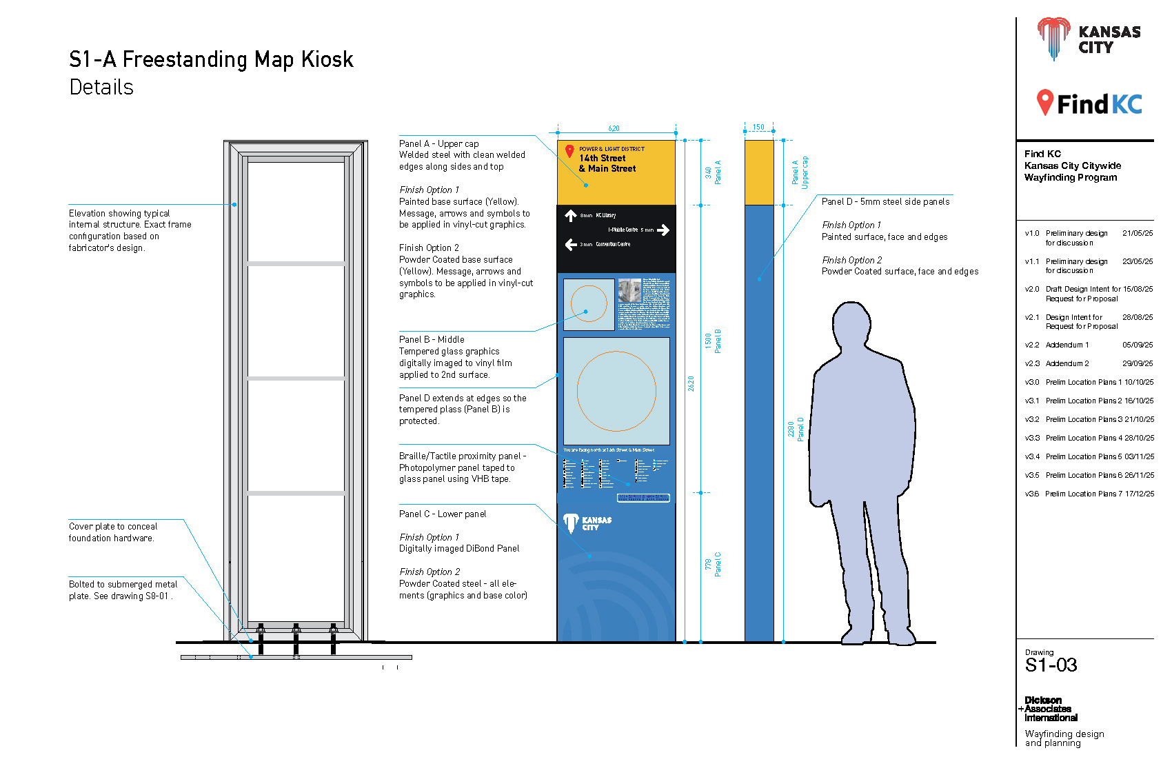 S1-A Freestanding Map Kiosk